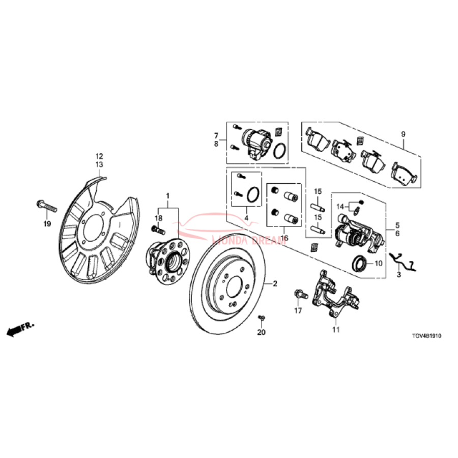 Disk, Rear Brake (42510-TGV-A00) - 1