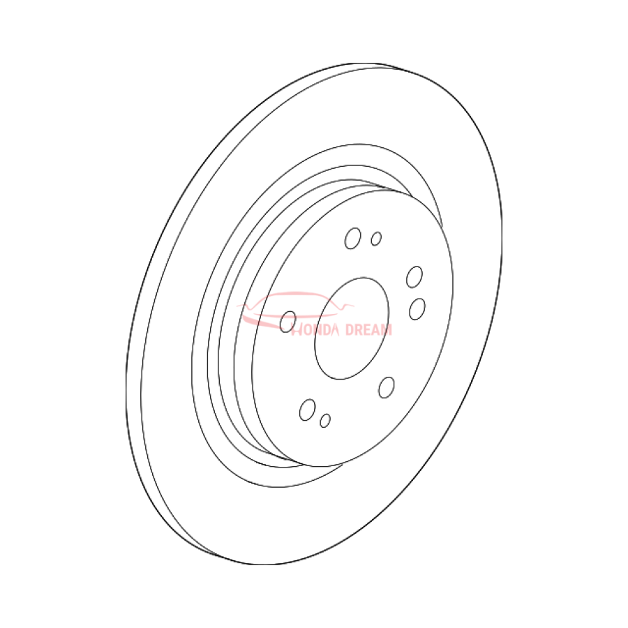 Disk, Rear Brake (42510-THR-A00) - 1