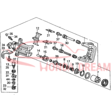 Caliper Sub-Assembly, Right Rear (43018-S2A-003) - 3