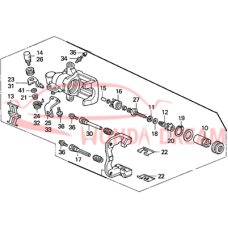 Caliper Sub-Assembly, Right Rear (43018-S5A-J02) - 3