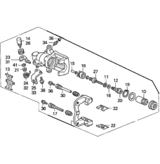 Caliper Sub-Assembly, Right Rear (43018-S6M-A01)