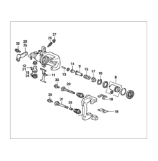 Caliper Sub-Assembly, Right Rear (43018-S84-A11)