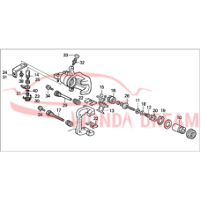 Caliper Sub-Assembly, Right Rear (43018-SDC-A00) - 3