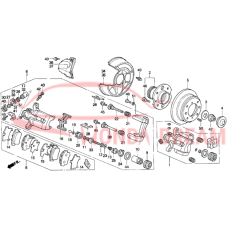 Caliper Sub-Assembly, Right Rear (43018-SS0-000) - 3