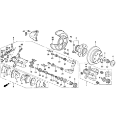 Caliper Sub-Assembly, Right Rear (43018-SS0-000)