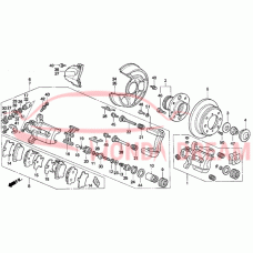 Caliper Sub-Assembly, Right Rear (43018-SS0-010) - 3