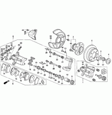 Caliper Sub-Assembly, Right Rear (43018-SS0-010)