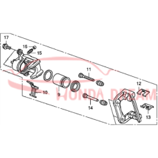 Caliper Sub-Assembly, Right Rear (43018-SWA-A10) - 3