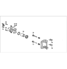 Caliper Sub-Assembly, Right Rear (43018-SX0-000)