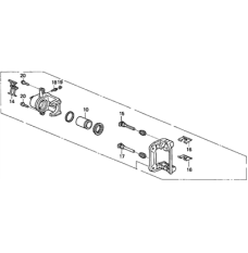 Caliper Sub-Assembly, Right Rear (43018-SZ3-A01)