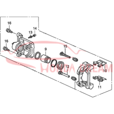 Caliper Sub-Assembly, Right Rear (43018-SZA-A00) - 3