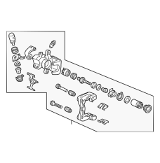 Caliper Sub-Assembly, Right Rear (43018-SZT-G01)