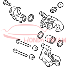 Caliper Sub-Assembly, Right Rear (43018-T7A-000) - 3