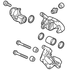 Caliper Sub-Assembly, Right Rear (43018-T7A-000)