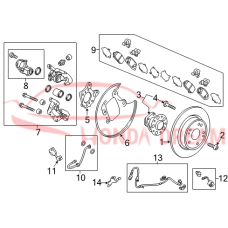 Caliper Sub-Assembly, Right Rear (43018-T7A-010) - 3