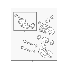 Caliper Sub-Assembly, Right Rear (43018-T7A-020)