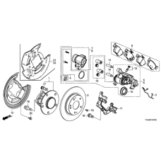 Caliper Sub-Assembly, Right Rear (43018-TGG-A01)