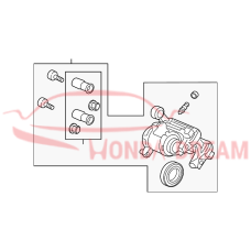 Caliper Sub-Assembly, Right Rear (43018-TGH-A02) - 4