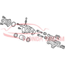 Caliper Sub-Assembly, Right Rear (43018-TLA-A00) - 3