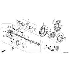 Caliper Sub-Assembly, Right Rear (43018-TR0-A00)