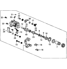 Caliper Sub-Assembly, Right Rear (43018-TR3-A00)