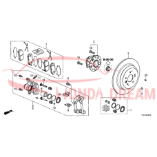 Caliper Sub-Assembly, Right Rear (43018-TZ5-A00) - 3