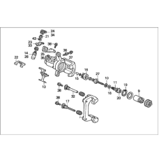 Caliper Sub-Assembly, Left Rear (43019-S04-013)