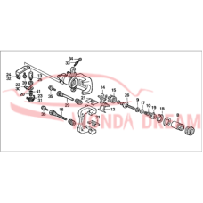 Caliper Sub-Assembly, Left Rear (43019-S84-A53) - 3