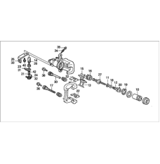 Caliper Sub-Assembly, Left Rear (43019-S84-A54)