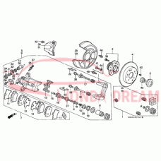 Caliper Sub-Assembly, Left Rear (43019-SS0-010) - 3