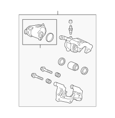 Caliper Sub-Assembly, Left Rear (43019-T7A-020)