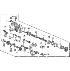 Caliper Sub-Assembly, Left Rear (43019-TR3-A01)