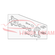 Caliper Sub-Assembly, Left Rear (43019-TZ5-A01) - 4