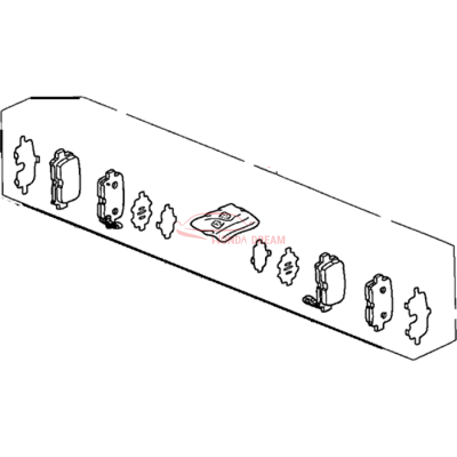 SET,PAD RR(AXS38 (43022-S0X-A00) - 1