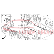 SET,PAD RR (9CLP- (43022-S84-A51) - 3