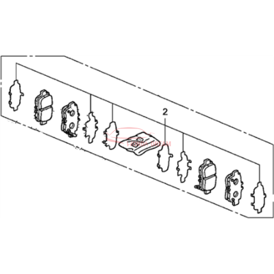 SET,PAD RR (11CL- (43022-SHJ-405) - 3