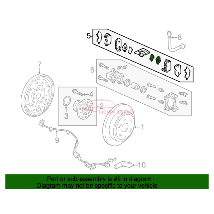 SET,PAD RR(11CL- (43022-SHJ-415) - 3