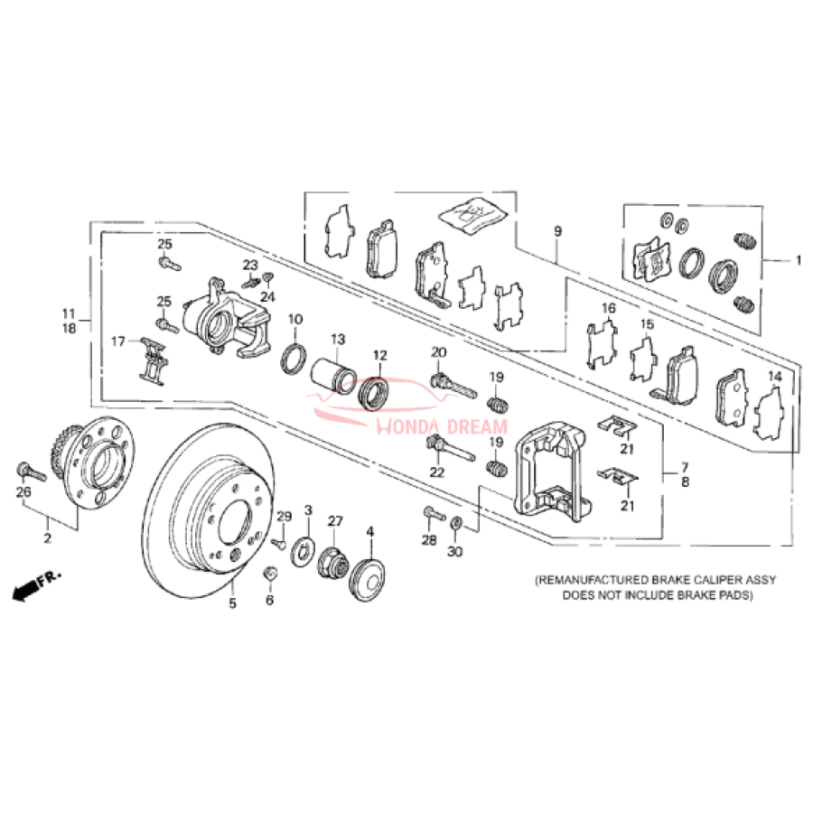 SET,PAD RR (10CL- (43022-SP0-030) - 3