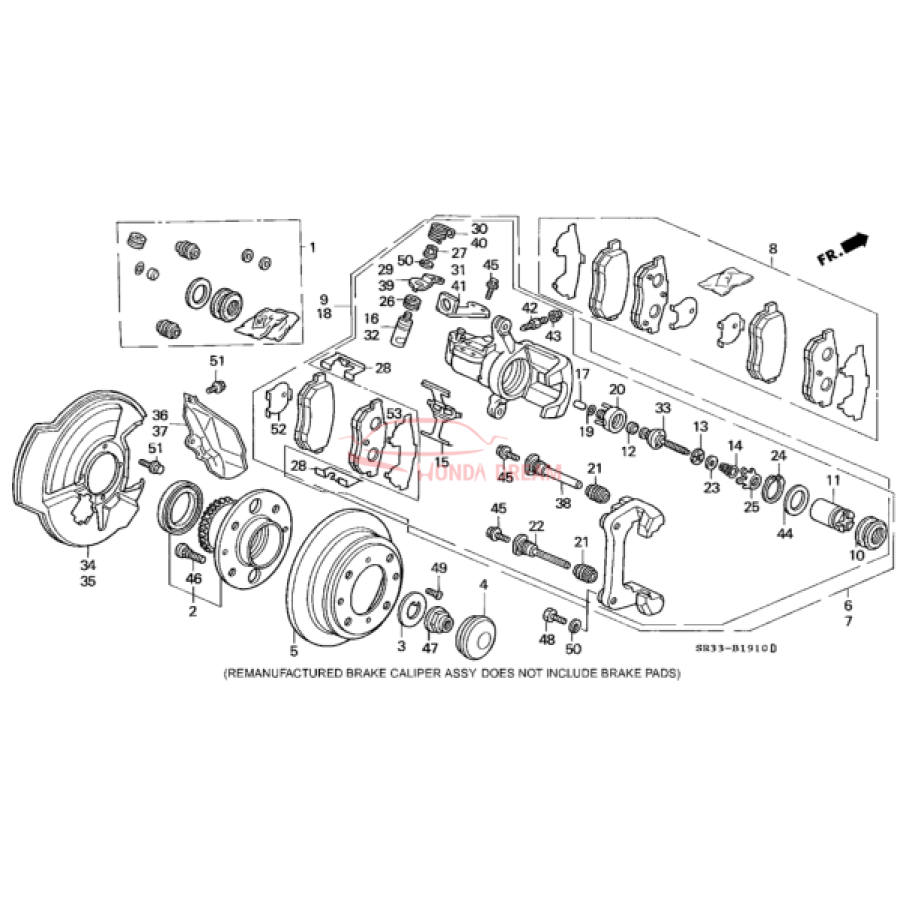 SET,PAD RR (7CLP- (43022-SR3-506) - 1