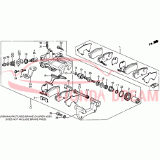 Колодки гальмівна задні, комплект (43022-SR3-516) - 4