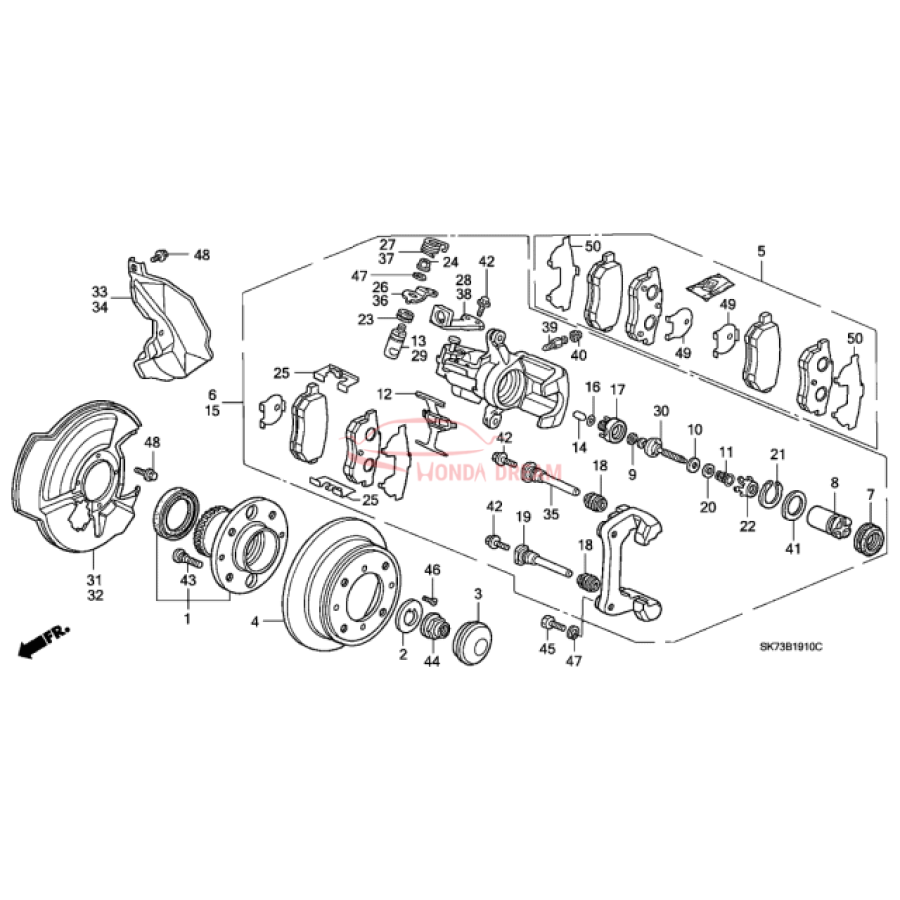 SET,PAD RR (7CLP- (43022-SR3-516) - 1