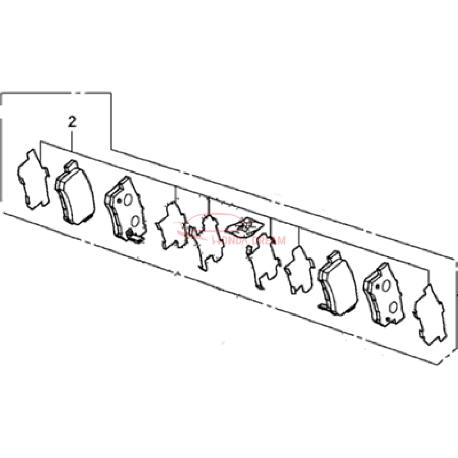 SET,PAD RR(NAC D6 (43022-STK-A00) - 2