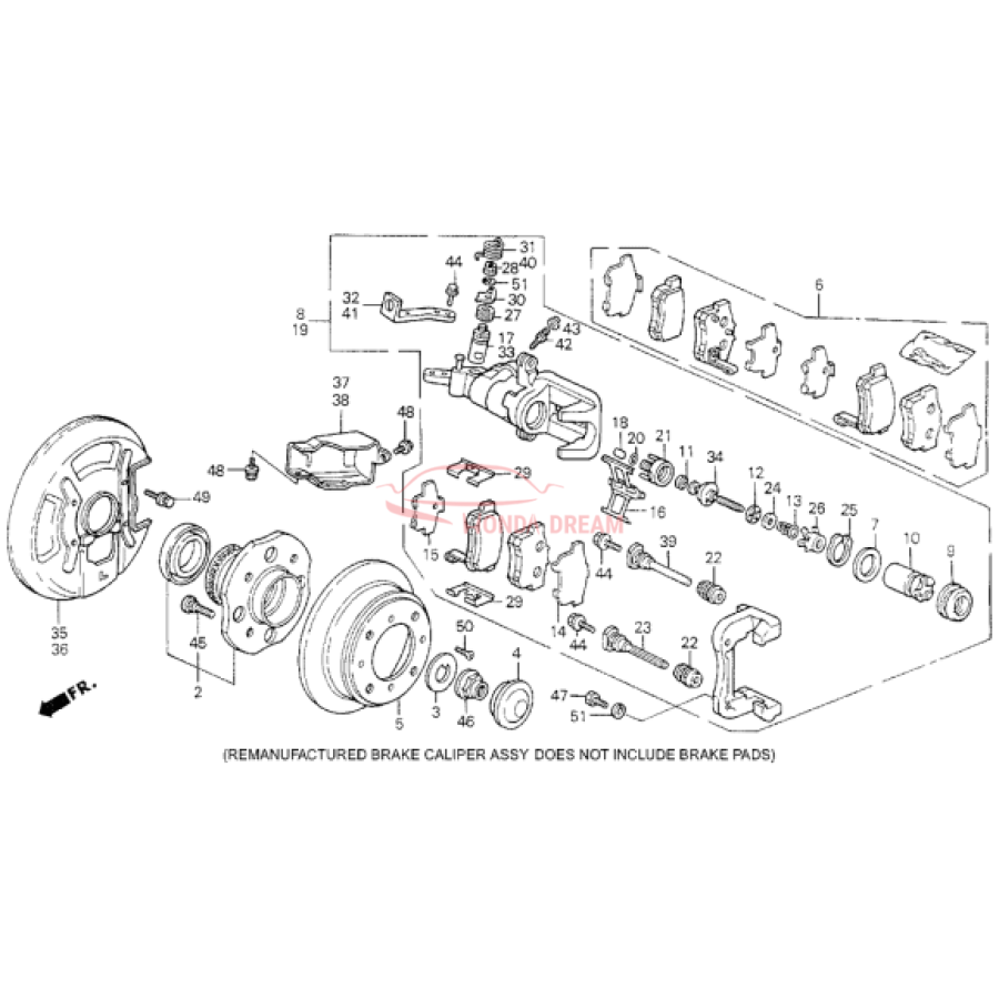 SET,PAD RR(9CLP-1 (43022-SV4-A23) - 1