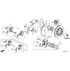 SET,PAD REAR (43022-T6N-A01)