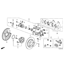 SET,PAD RR (43022-TA0-A41)