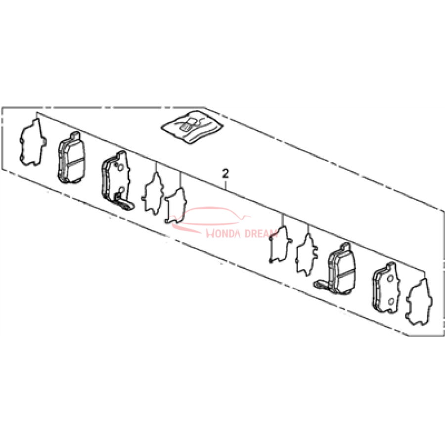 SET,PAD RR (43022-TK4-A00) - 3