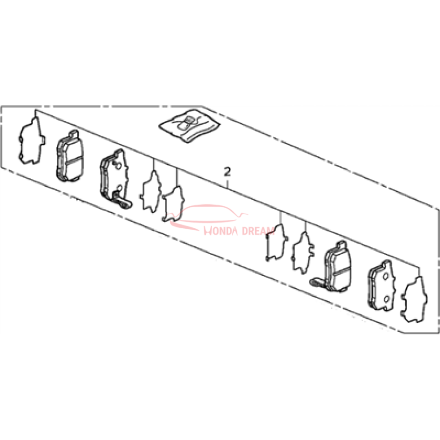 SET,PAD RR (43022-TK4-A01) - 2