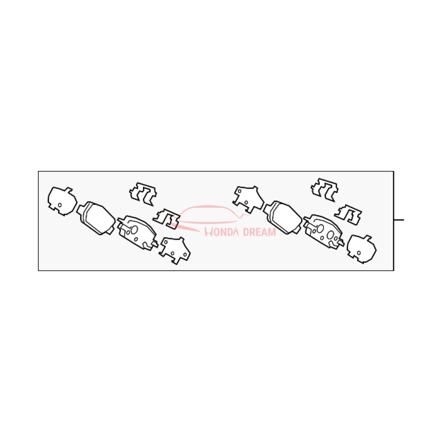 SET,PAD RR (43022-TLA-A00) - 1