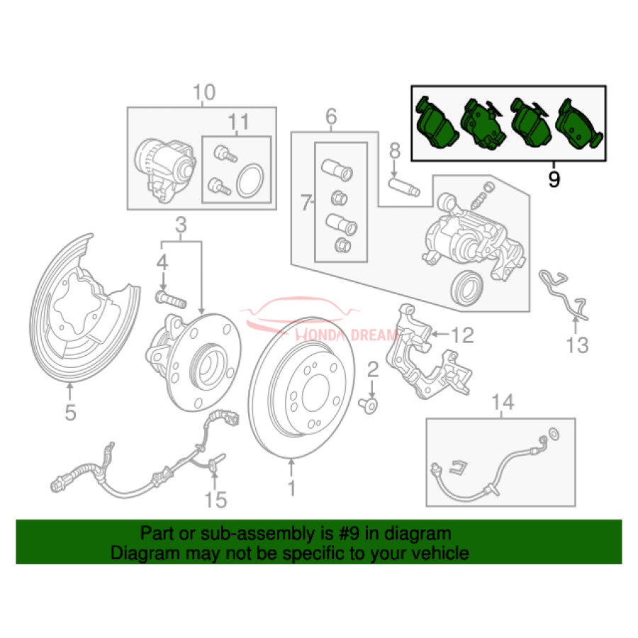 SET,PAD RR (43022-TVA-A04) - 3