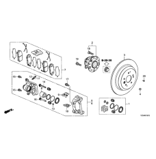 PAD SET, RR. (43022-TZ5-A01)